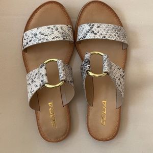 Soda brand Snakeskin Sandals